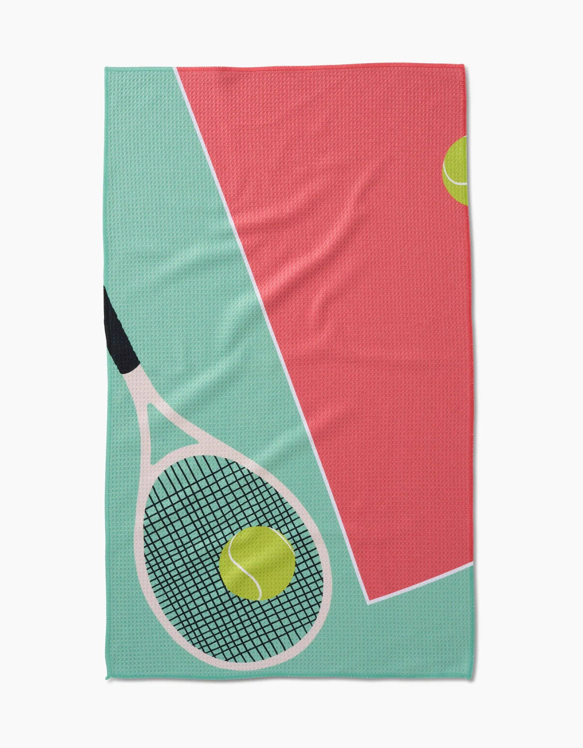 Tennis Love 15 Geomtry Tea Towel