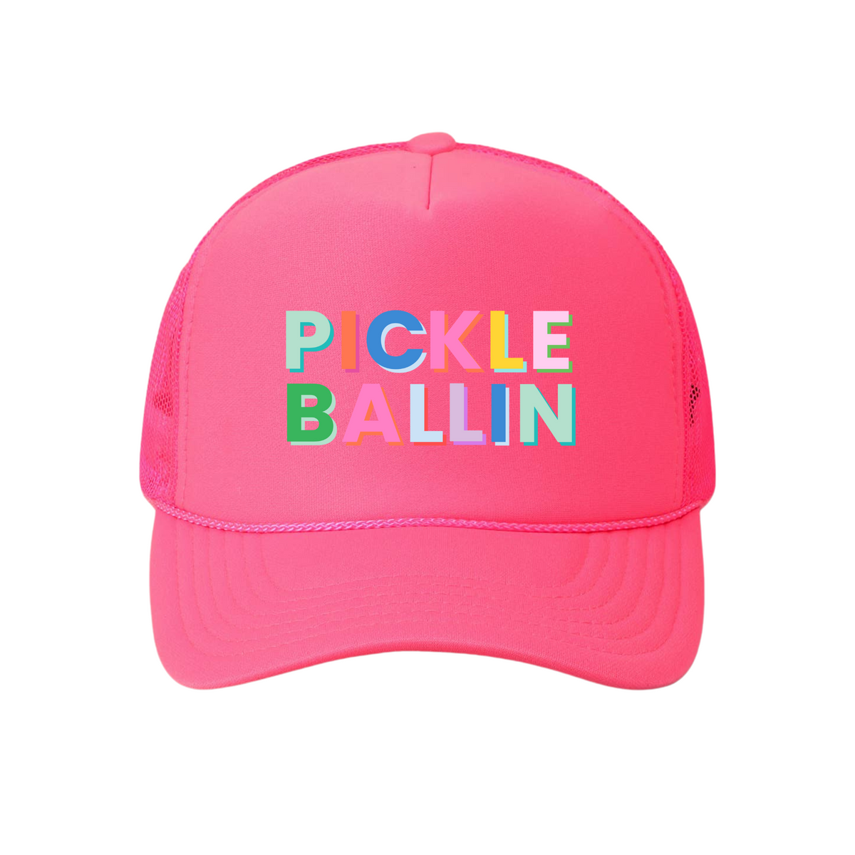 Pickle Ballin' Trucker Hat | Pink