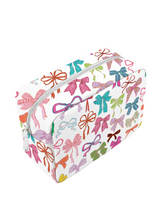 Bow Colorful Coquette | Leatherette Cosmetic Bag