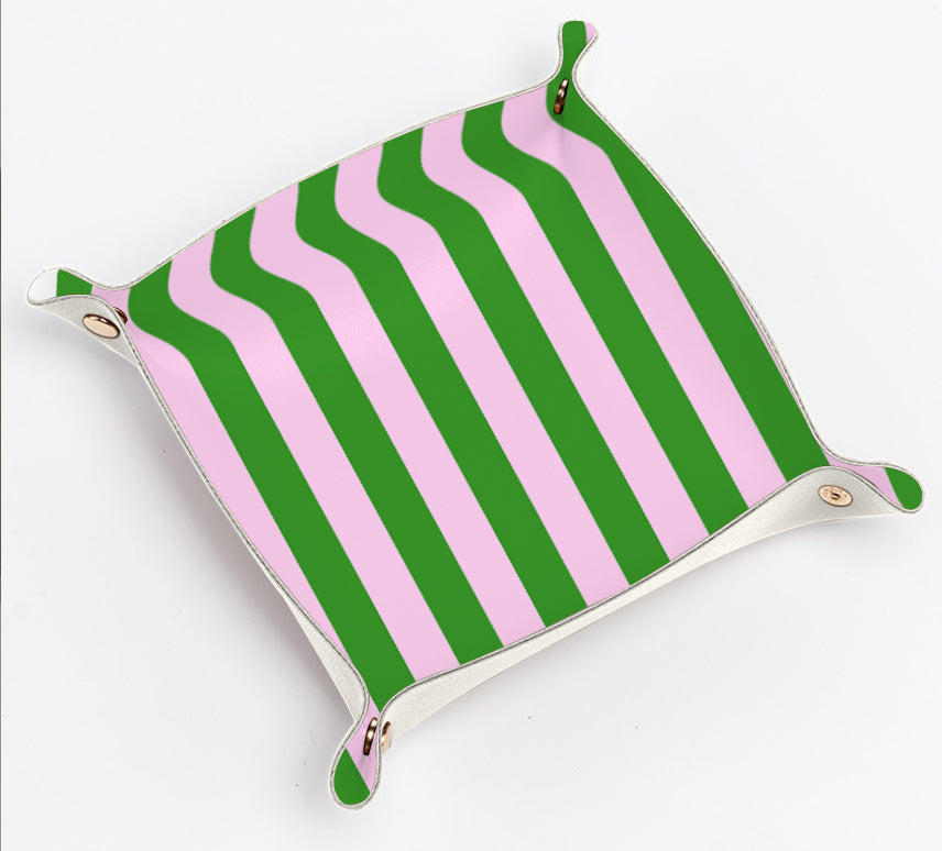 Snap Trinket Tray | Pink & Green