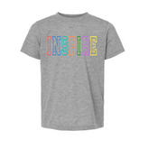 Inspire Colorful Hollow Gray Tee