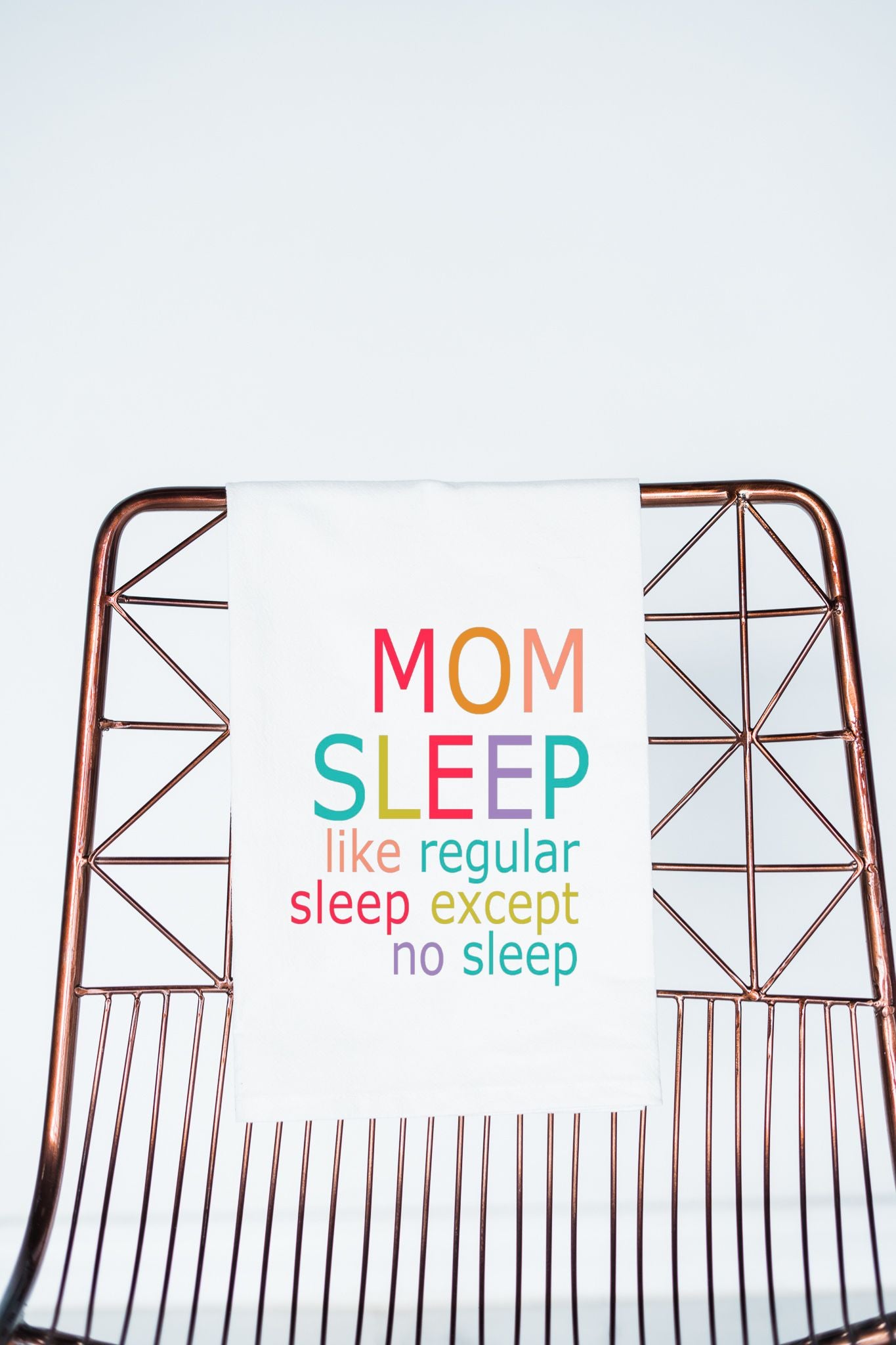 Mom Sleep Funny New Mom Gift Towel