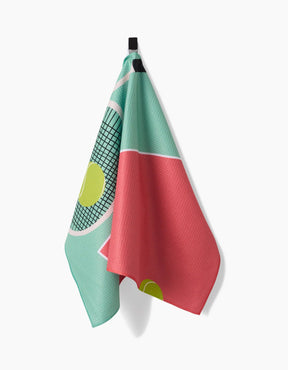 Tennis Love 15 Geomtry Tea Towel