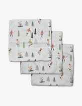 Chill Thrill Skier Geometry Dishcloth Set