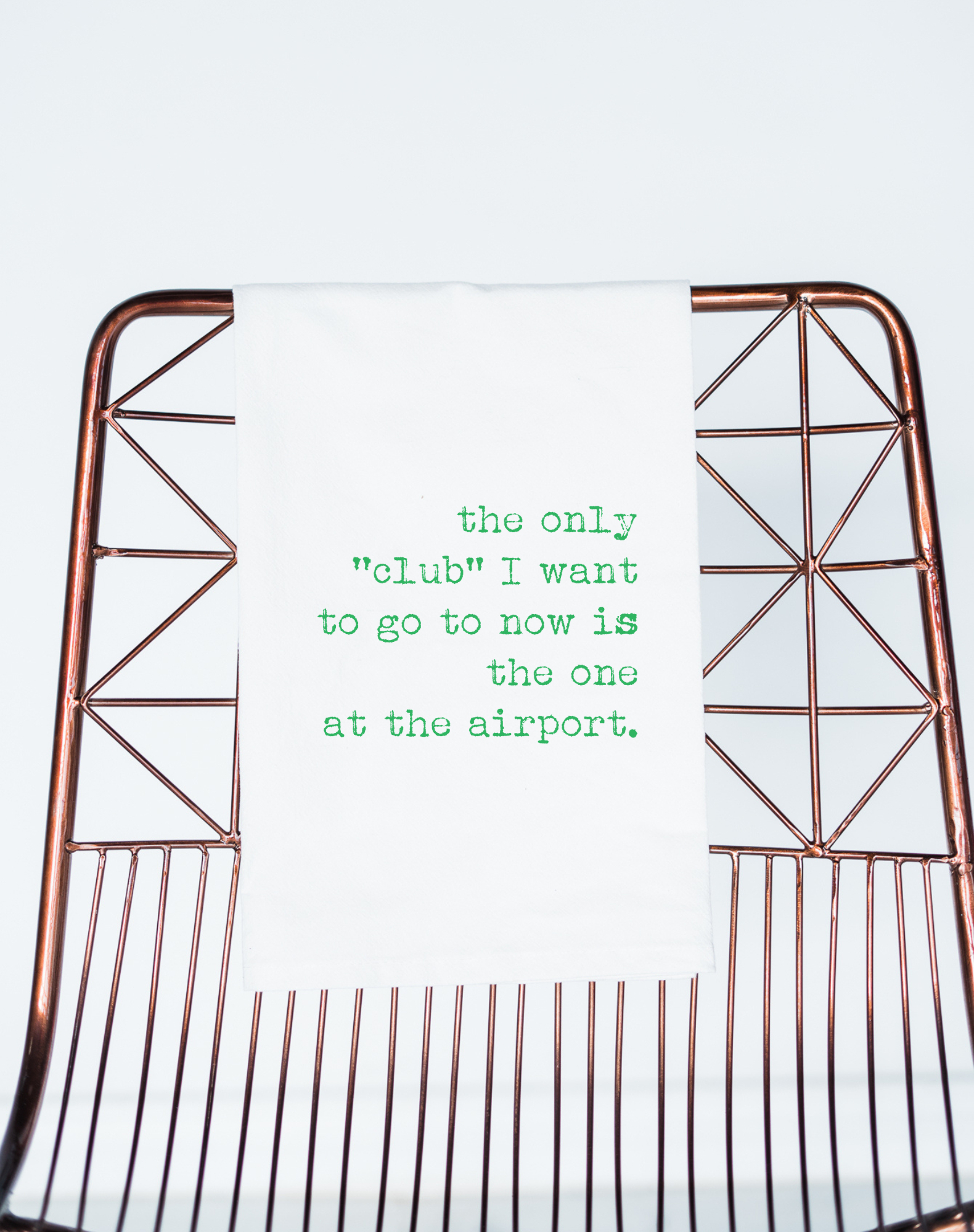 Aiport Lounge Club Funny Gift Towel