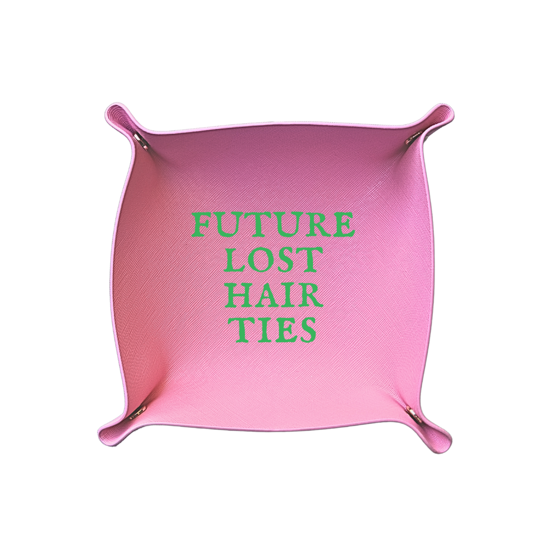 Future Lost Hair Ties Trinket Tray | Pink & Green