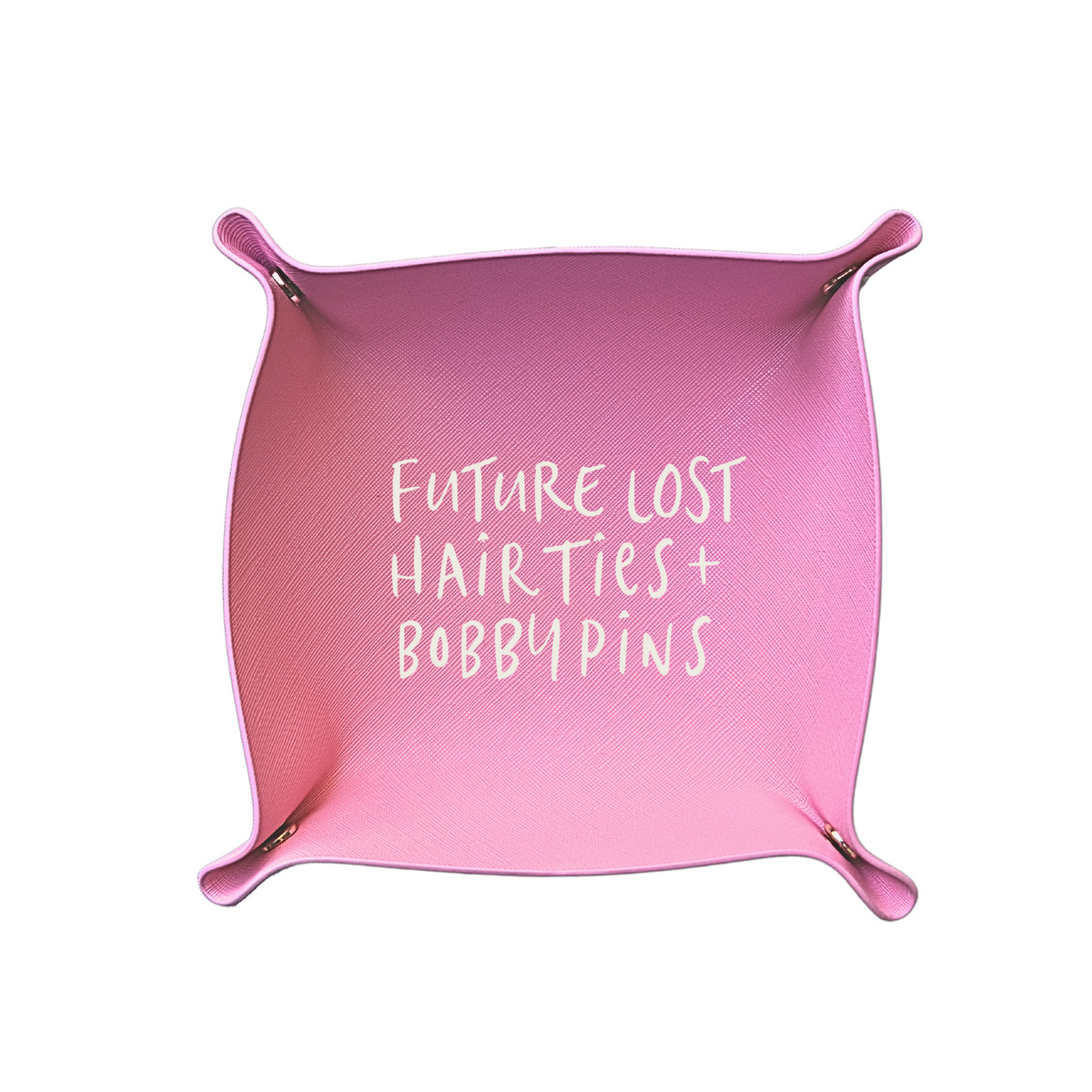 Future Lost Hair Ties & Bobby Pins Trinket Tray  | Pink