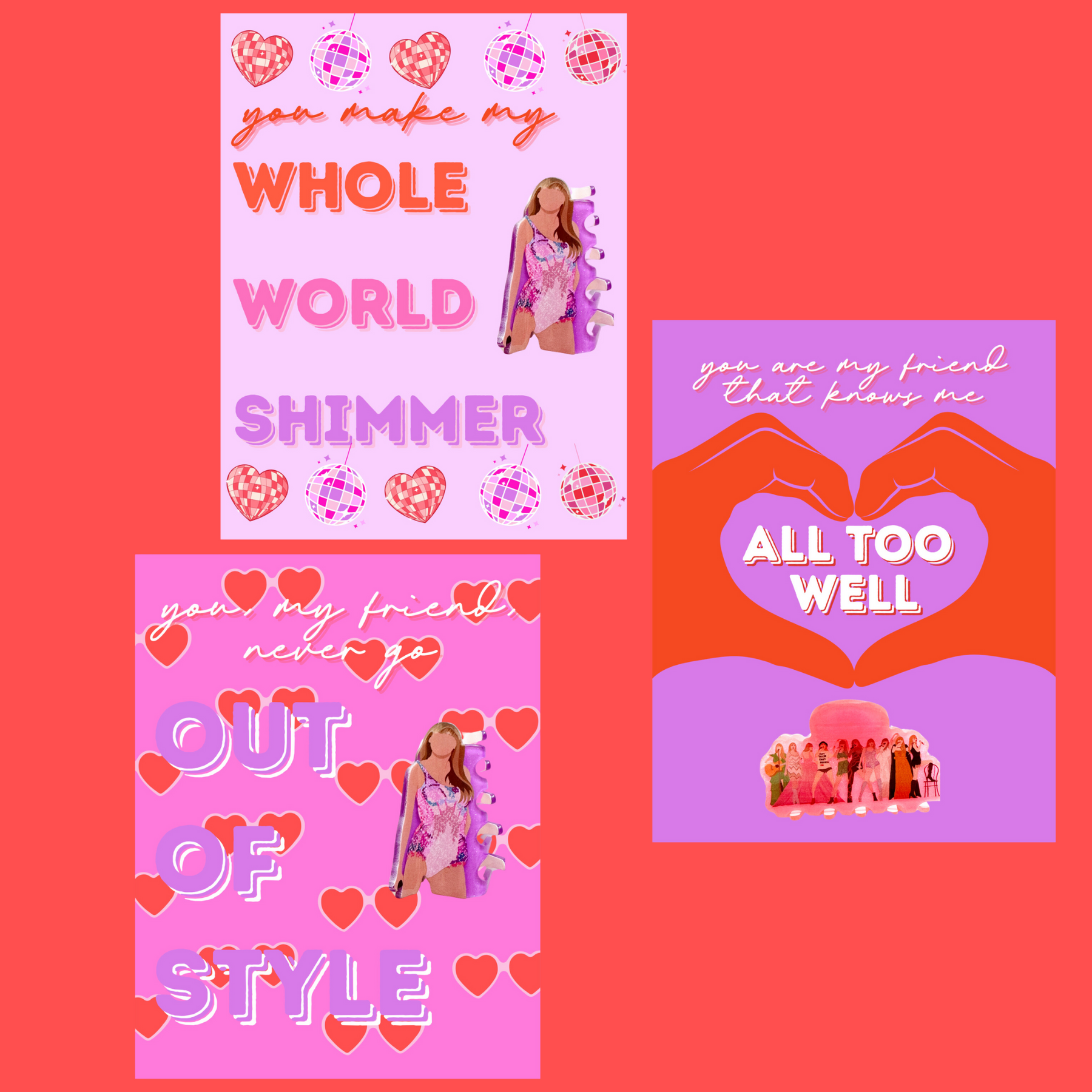 Hair Clip Swift-💕 Valentine's Day Cards | 3 choices